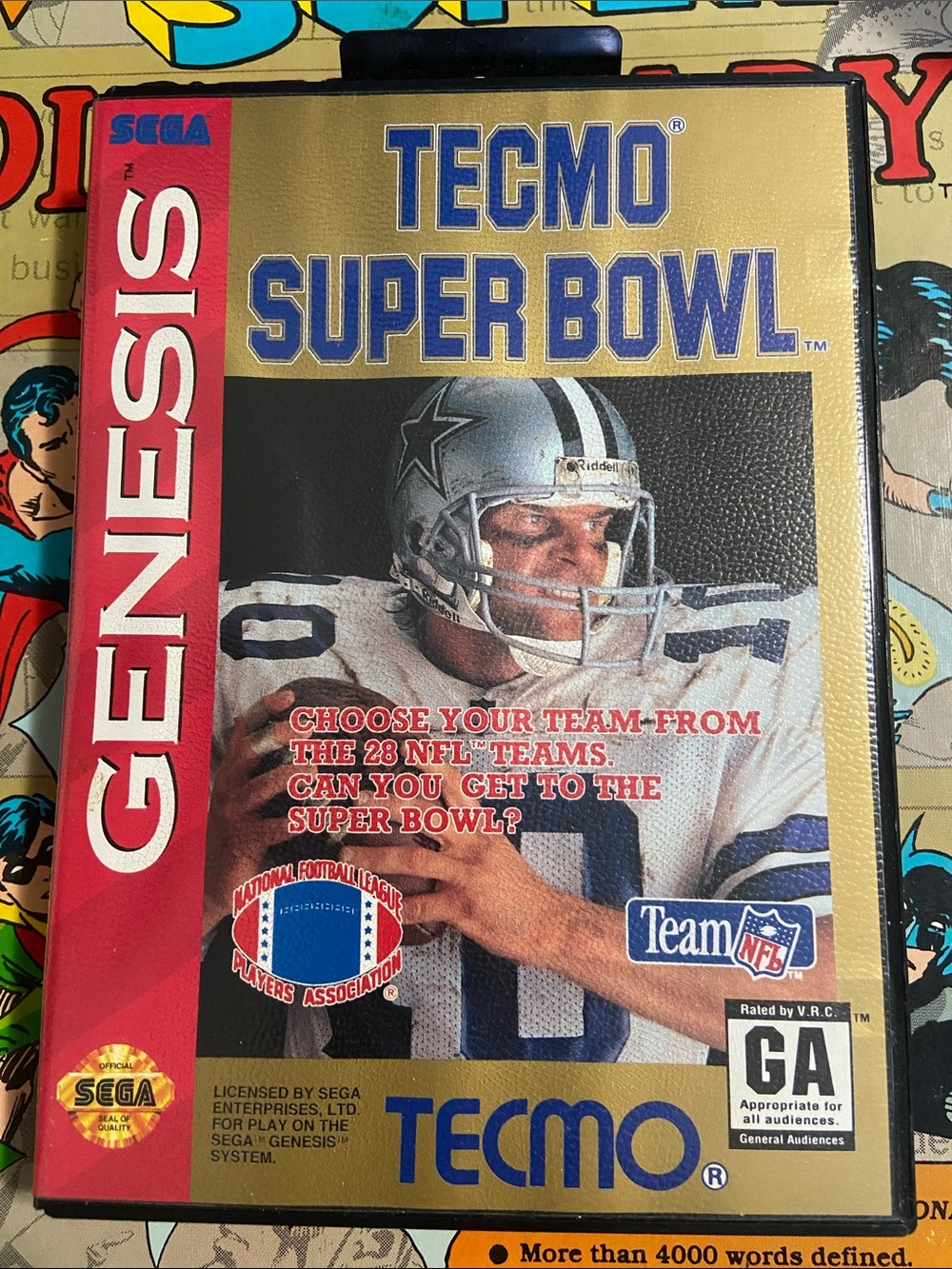 Tecmo Super Bowl (Sega Genesis, 1993, TECMO) - CIB
